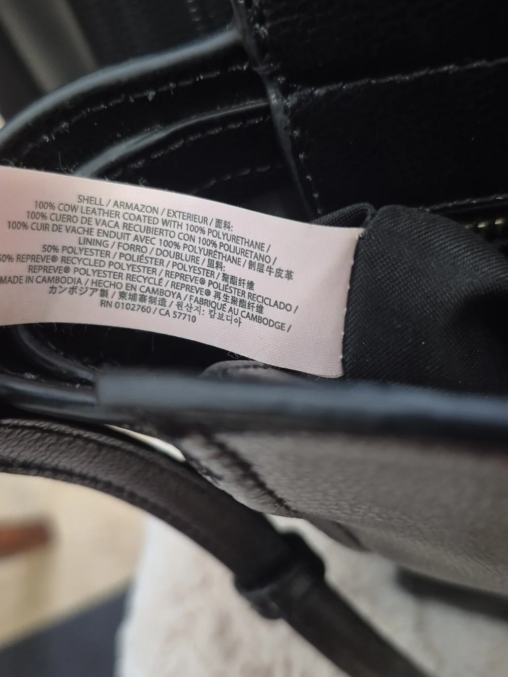 kate spade Black Leather Tote with Top Handles and Crossbody Strap